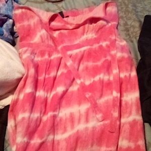 GAP size 8 dress pink and white long